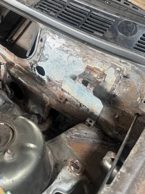 E30 scuttle with new steel welded in